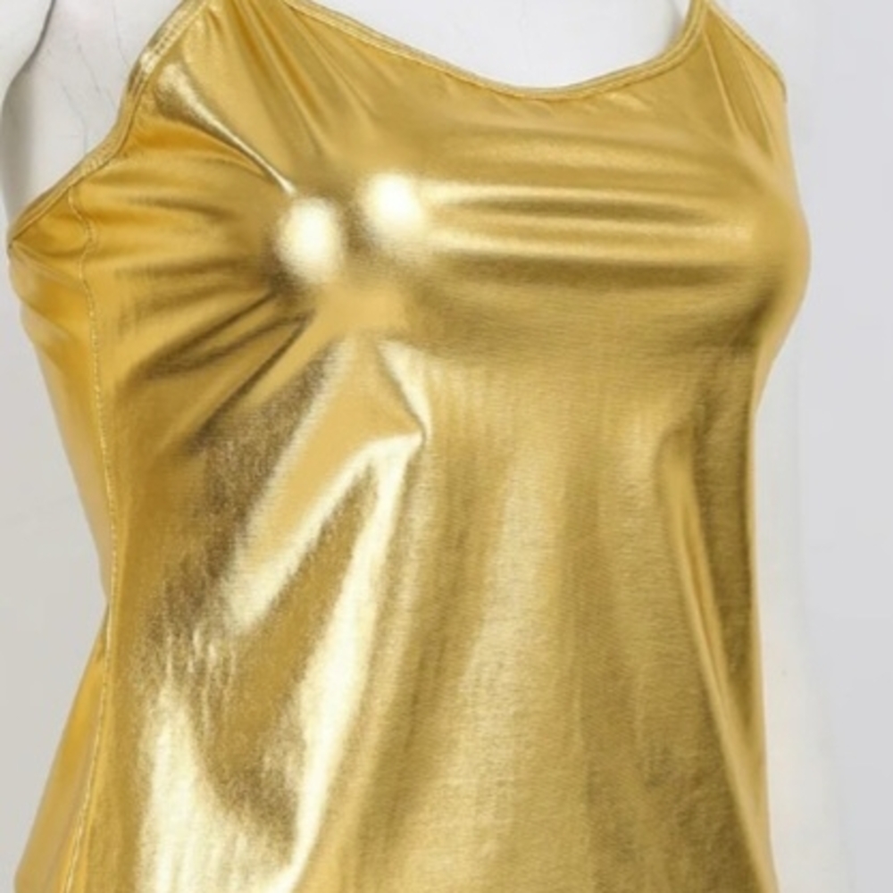 Balera Gold Sleeveless Fitted Camisole